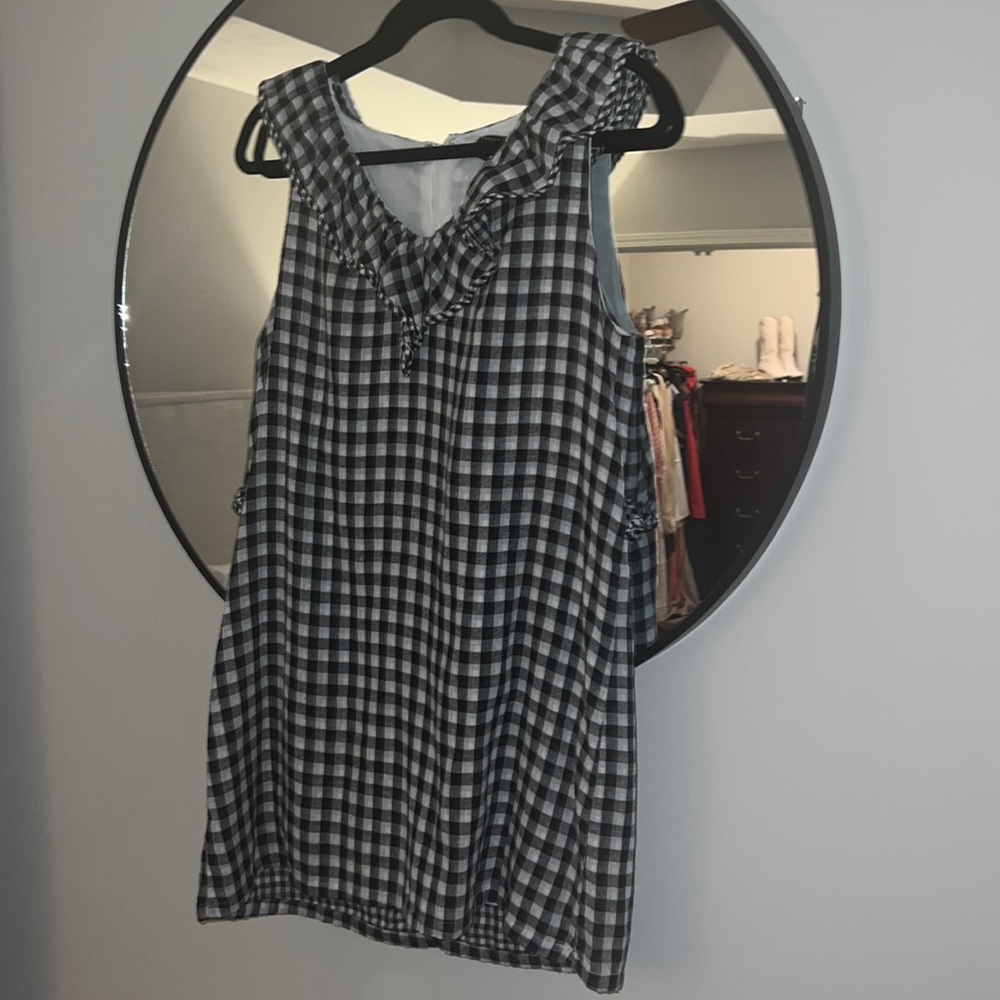 Medium Black & White Gingham Dress